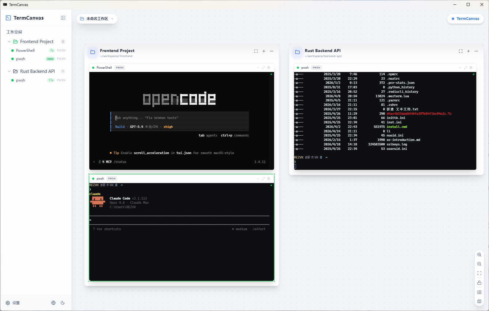 TermCanvas canvas terminal workspace